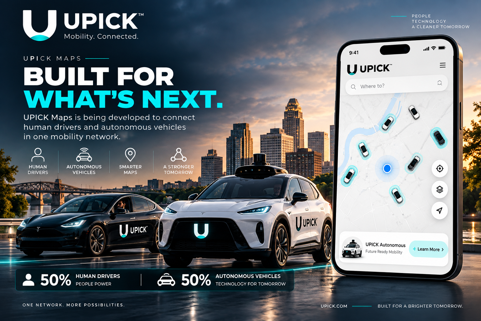 UPICK Maps Is Being Developed to Connect Human Drivers and Autonomous Vehicles in One Mobility Network
