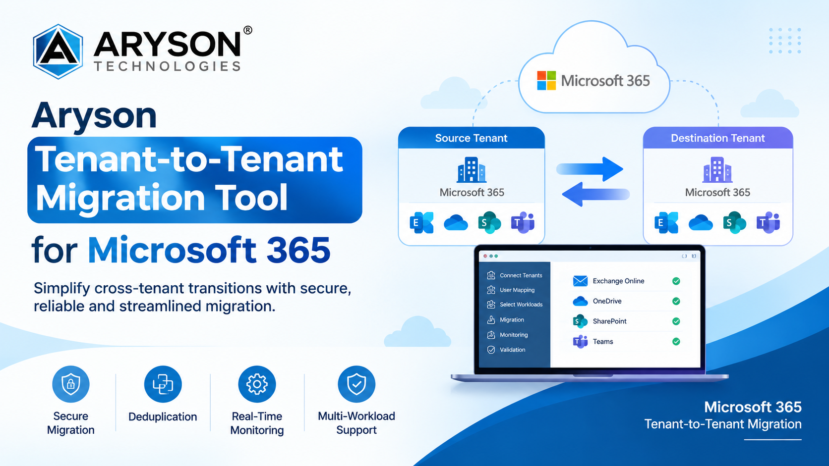 Aryson Technologies Announces Tenant-to-Tenant Migration Tool for Microsoft 365