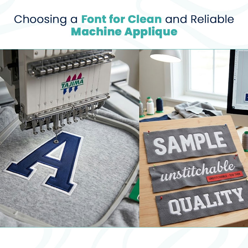 Choosing a Font for Clean and Reliable Machine Applique