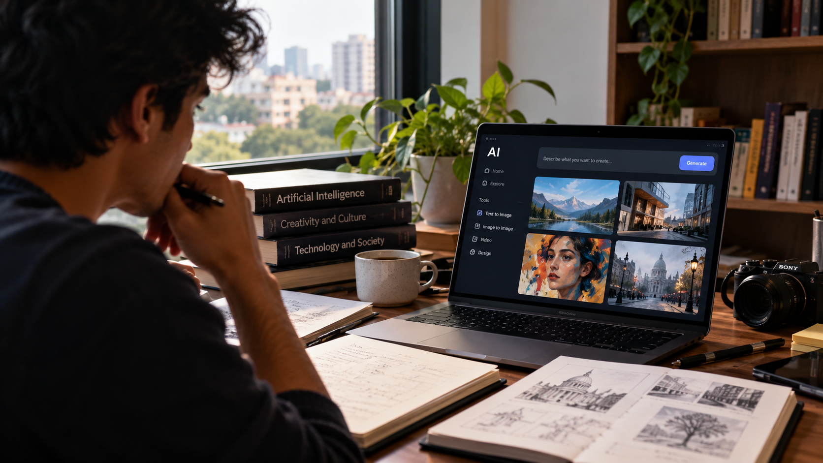 Artificial intelligence is transforming human creativity, from art and writing to design and culture. This article explores how AI is reshaping creative work and the future of human expression.