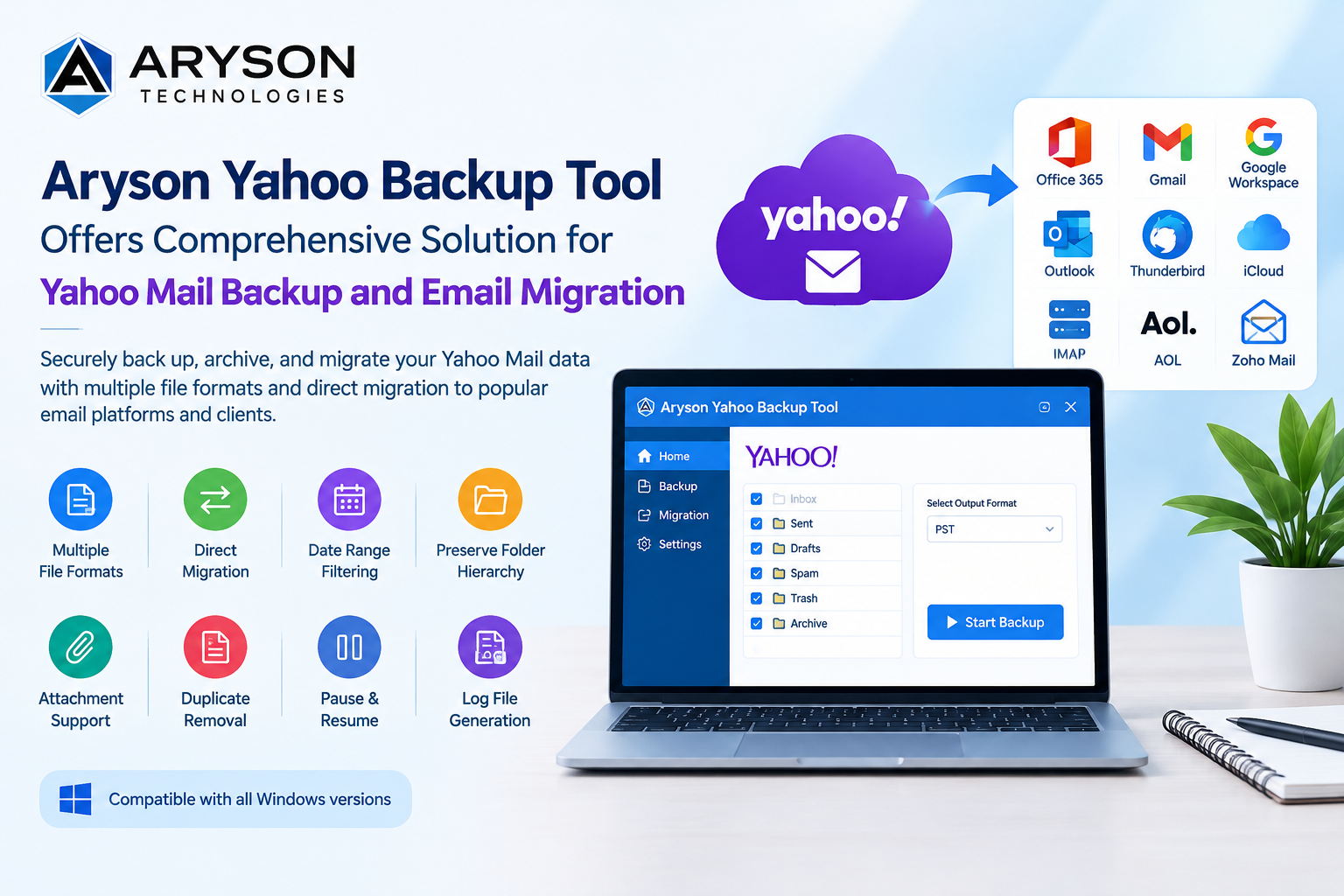 Aryson Introduces Yahoo Backup Tool For Backup & Migration