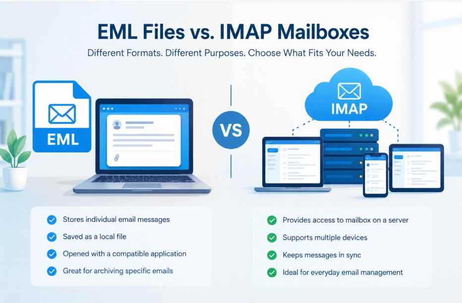 EML Files vs. IMAP Mailboxes: Understanding the Difference