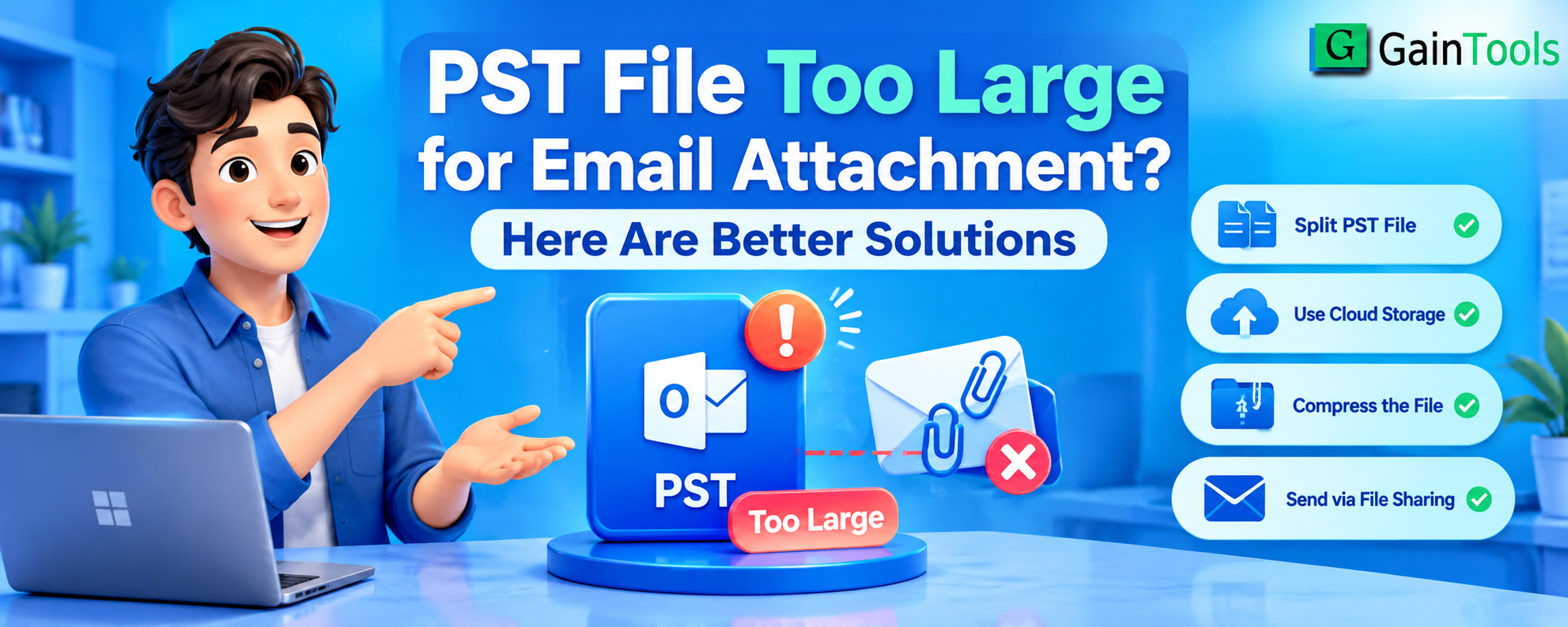 PST File Too Large for Email Attachment? Here Are Better Solutions
