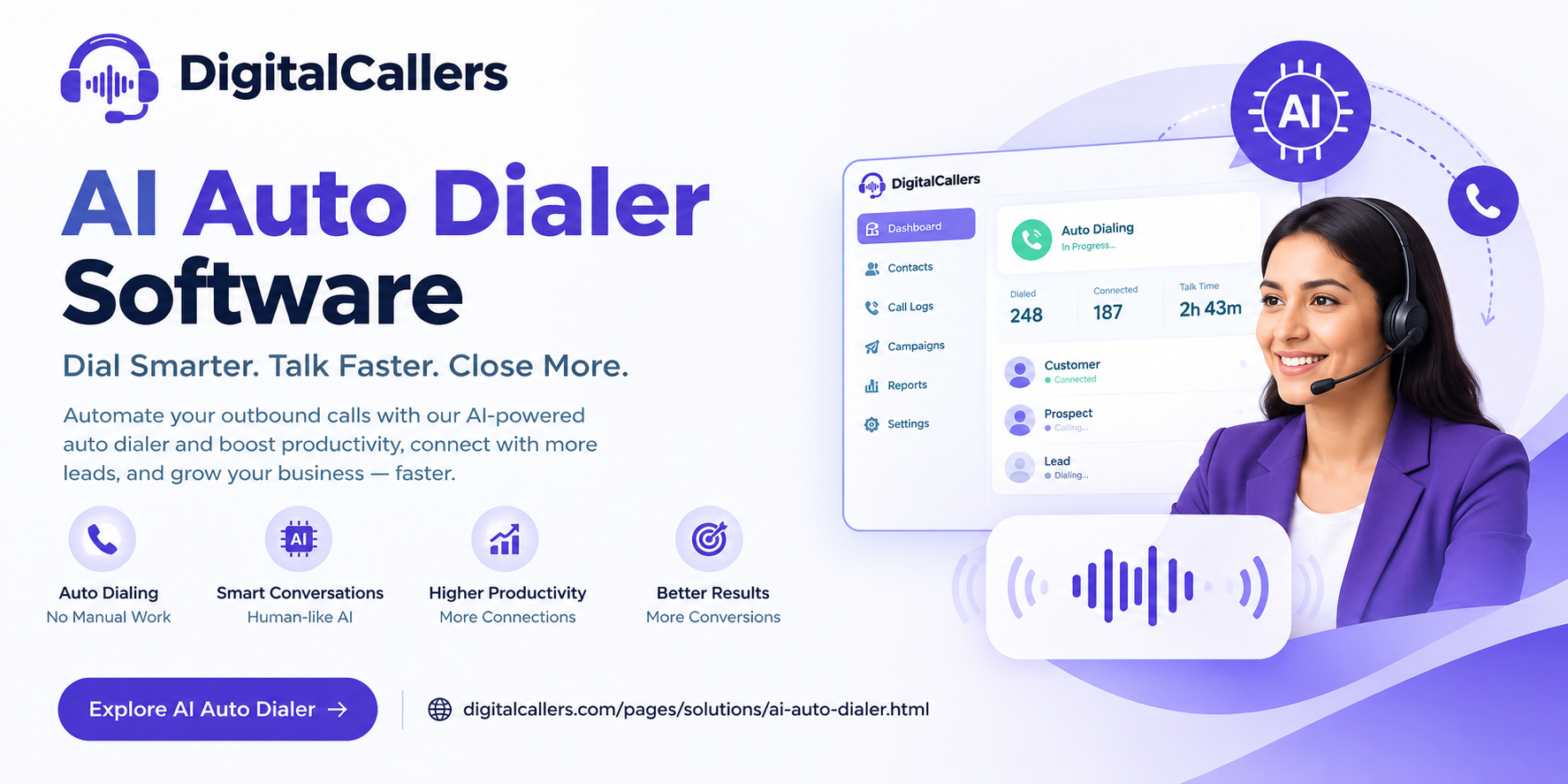 How Auto Dialer Software Improves Business Communication and Sales Productivity