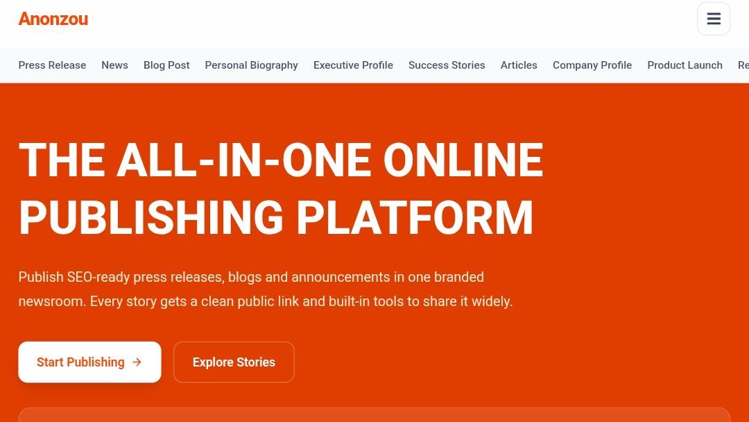 Anonzou Introduces an Affordable All-in-One Content Publishing Platform for Creators and Businesses