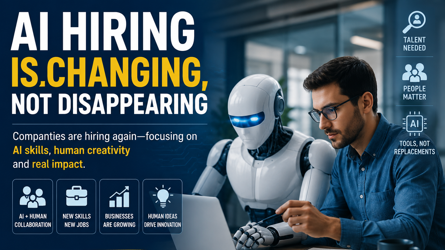 Companies Shift to AI-Skilled Hiring Instead of Replacing All Workers